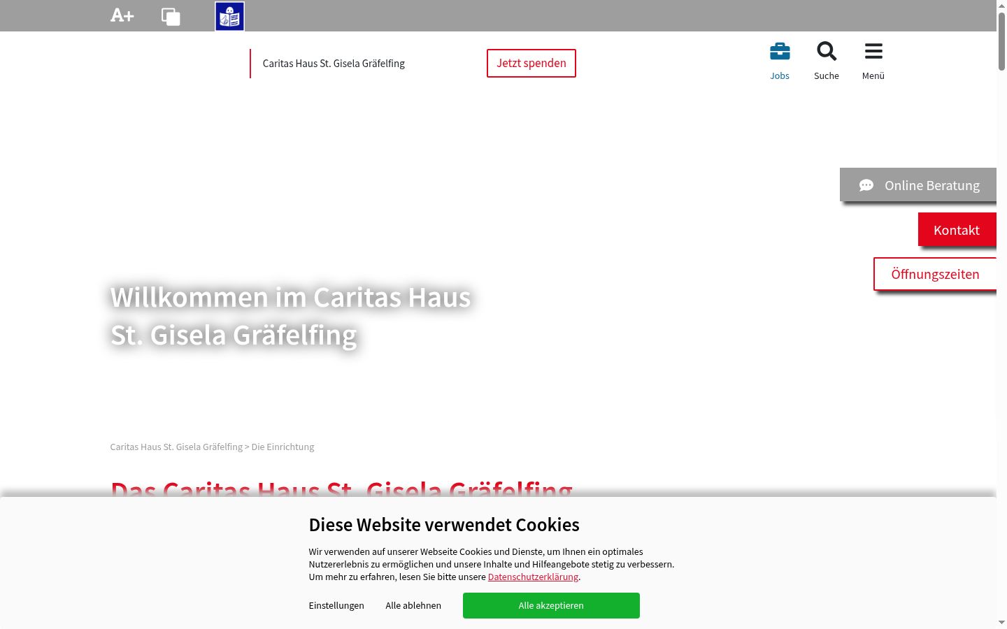 Screenshot tal-banner tal-kunsens muri qabel kwalunkwe interazzjoni