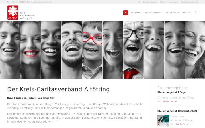 Screenshot ta' caritas-altoetting.de