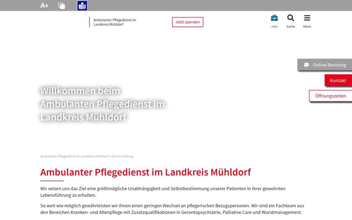 Screenshot ta' caritas-ambulanter-pflegedienst-muehldorf.de