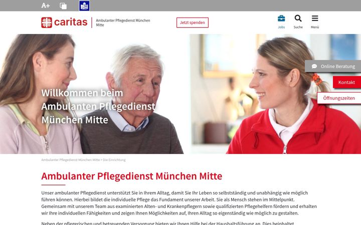 Screenshot ta' caritas-ambulanter-pflegedienst-muenchen-mitte.de