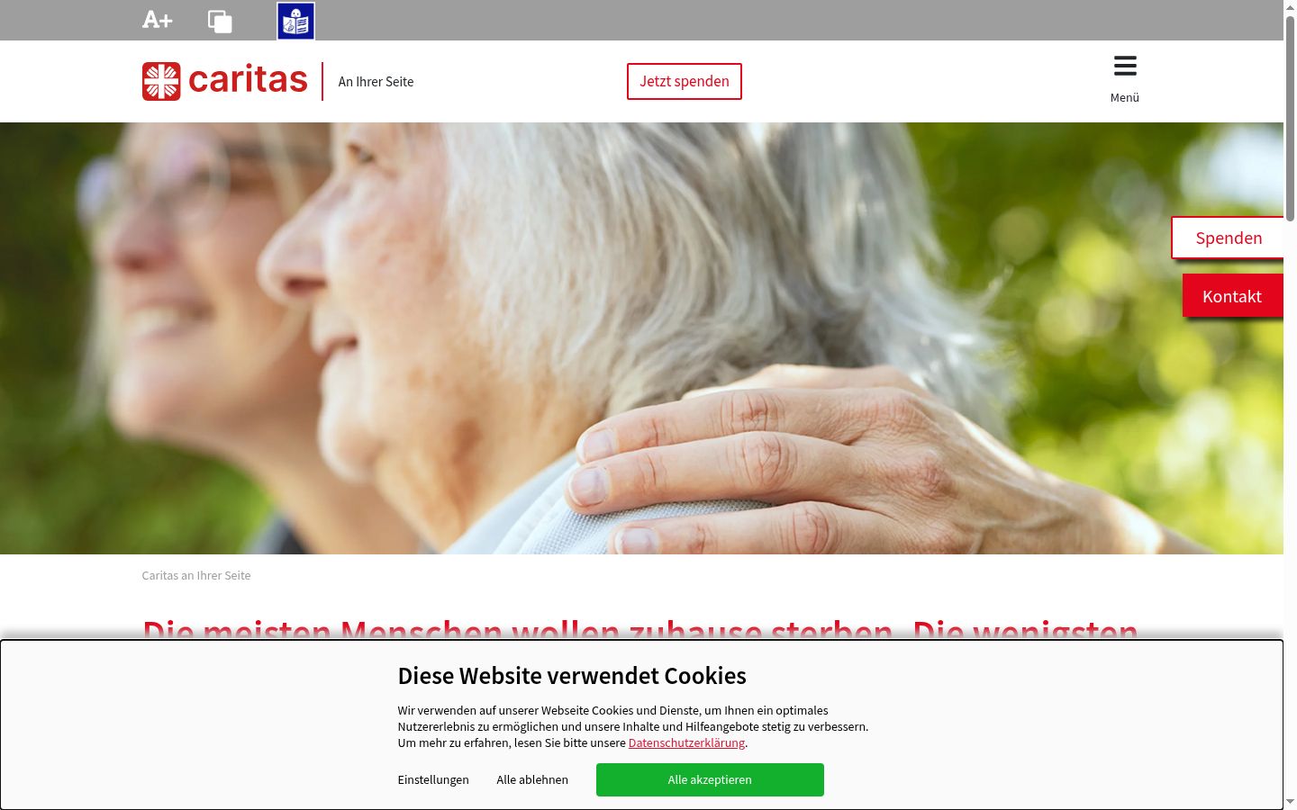 Screenshot tal-banner tal-kunsens muri qabel kwalunkwe interazzjoni