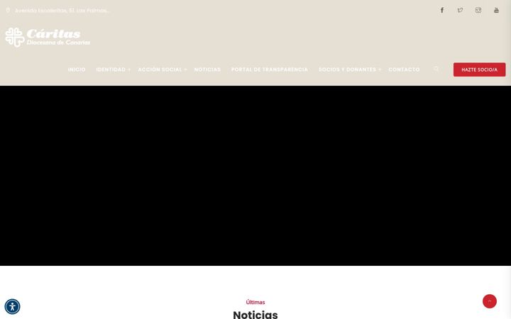Screenshot van caritas-canarias.org