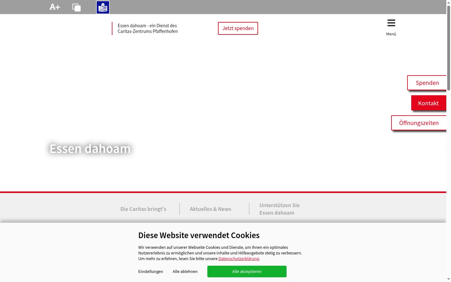 Screenshot tal-banner tal-kunsens muri qabel kwalunkwe interazzjoni