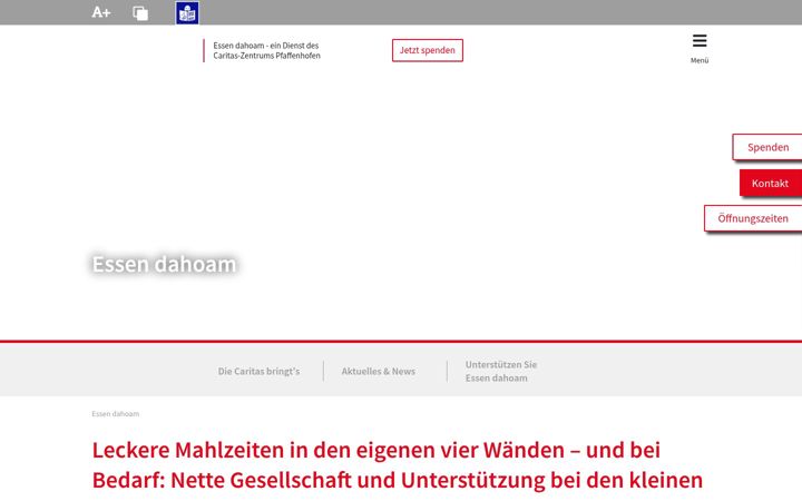 Screenshot ta' caritas-essen-dahoam.de