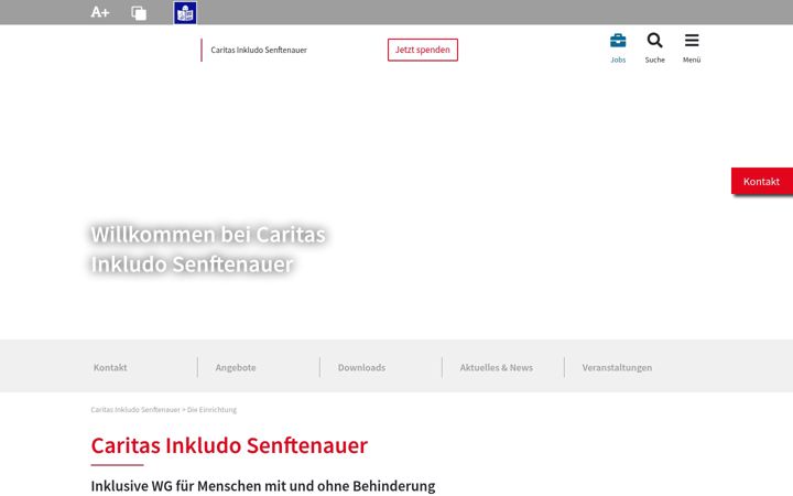Screenshot ta' caritas-inkludo-senftenauer.de