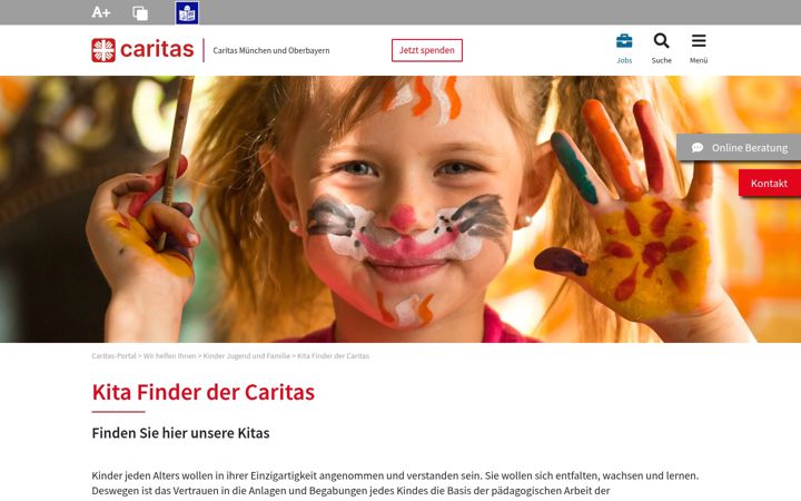 Screenshot ta' caritas-integrationskindergarten-st-josef.de