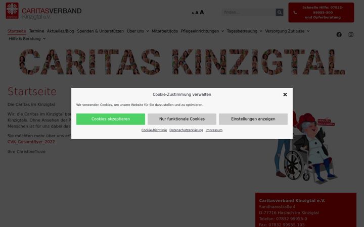 Screenshot ta' caritas-kinzigtal.de