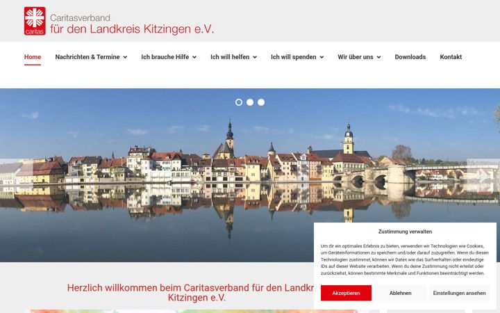 Capture d'écran de caritas-kitzingen.de