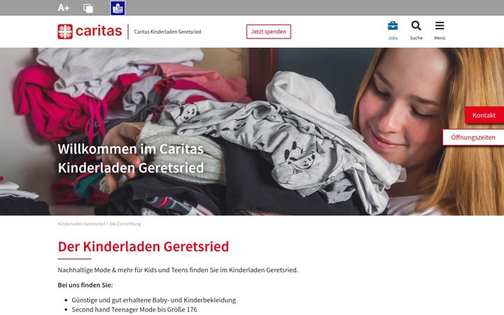 Screenshot ta' caritas-kleiderkammer-kinderladen-bad-toelz.de