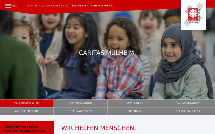 Capture d'écran de caritas-muelheim.de