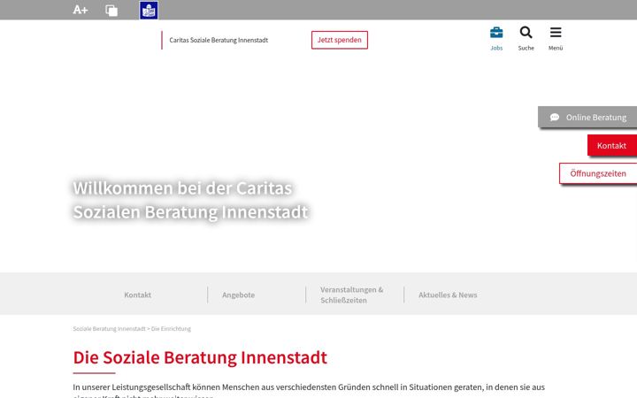 Screenshot of caritas-soziale-dienste-muenchen-mitte.de