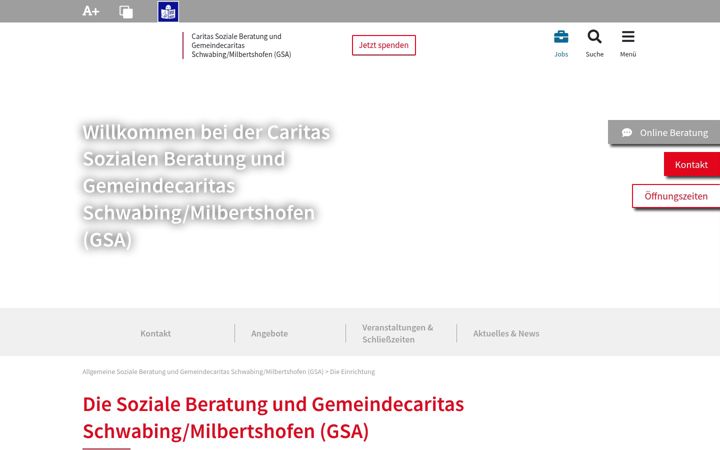 Screenshot of caritas-soziale-dienste-schwabing-milbertshofen.de