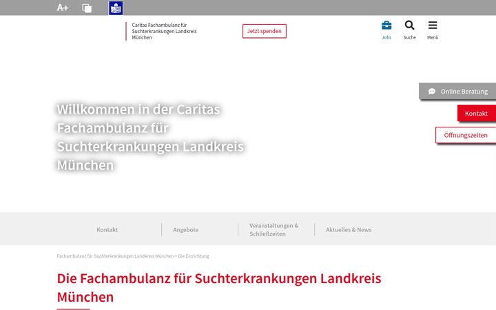 Screenshot of caritas-suchthilfe-landkreis-muenchen.de