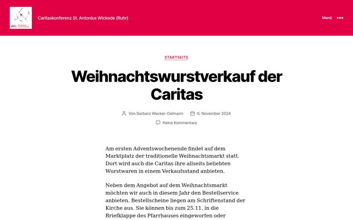 Screenshot di caritas-wickede.de