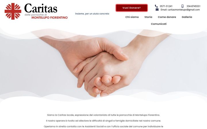 Screenshot von caritasmontelupo.it