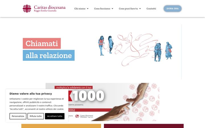 Screenshot von caritasreggiana.it