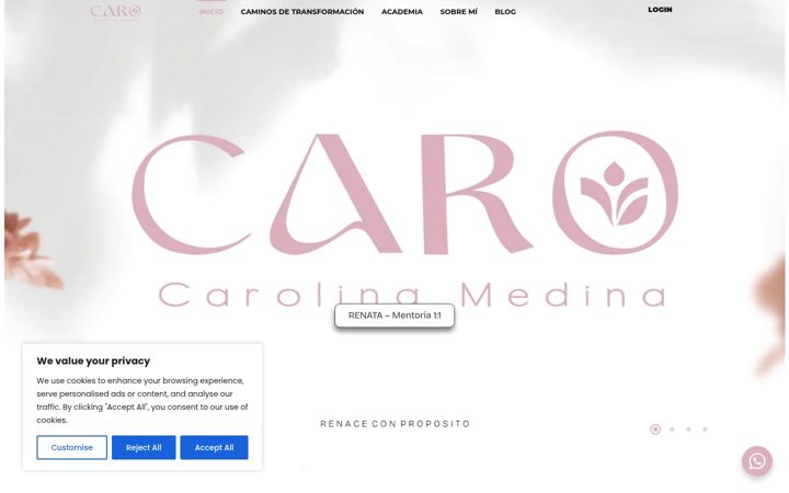 Screenshot of caritomedina.com