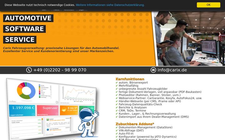 Screenshot of carix.de