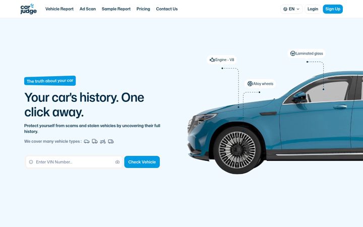 Screenshot of carjudge.com