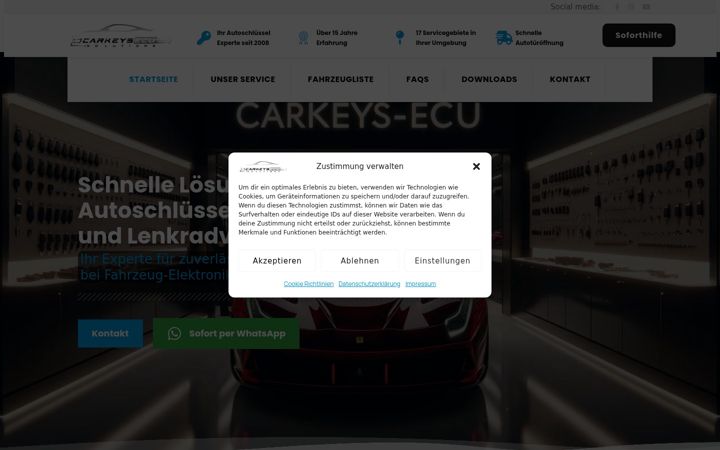 Capture d'écran de carkeys-pro.de
