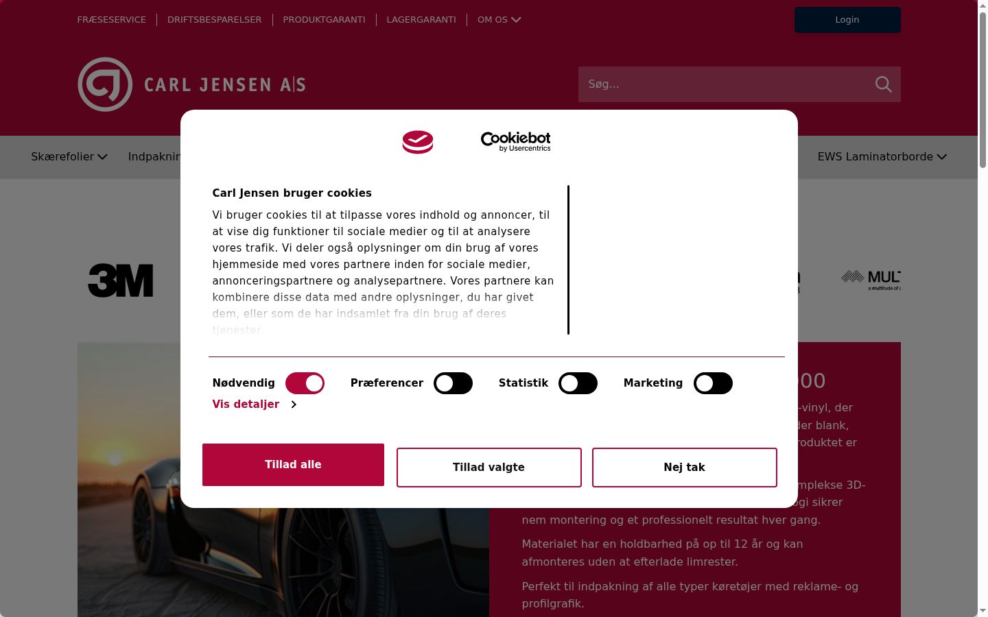 Kuvakaappaus suostumusbannerista, joka näytettiin ennen mitään vuorovaikutusta