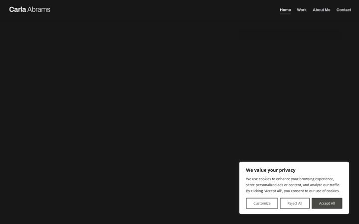 Screenshot of carlaabrams.com