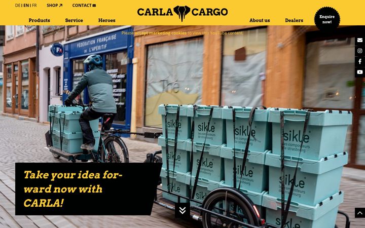 Screenshot of carlacargo.de