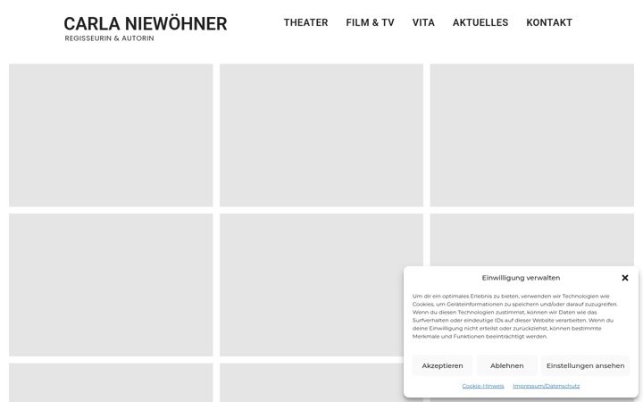 Screenshot of carlaniewoehner.de