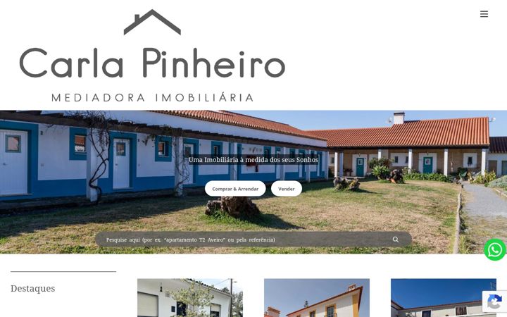 Screenshot of carlapinheiroimobiliaria.pt