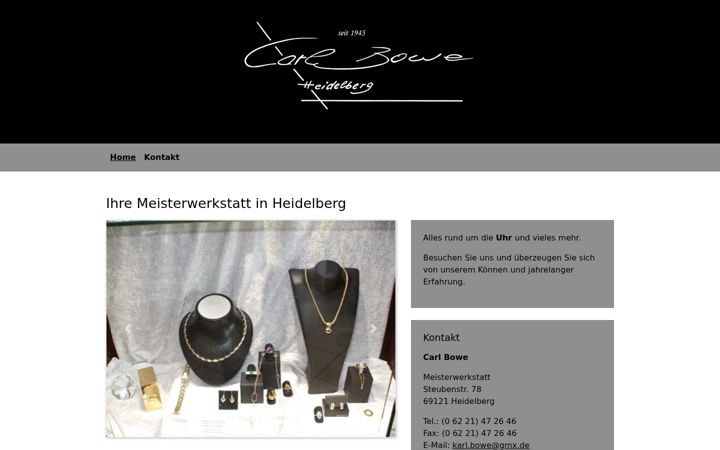 Screenshot of carlbowe.de
