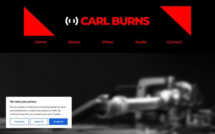 Screenshot of carlburns.com