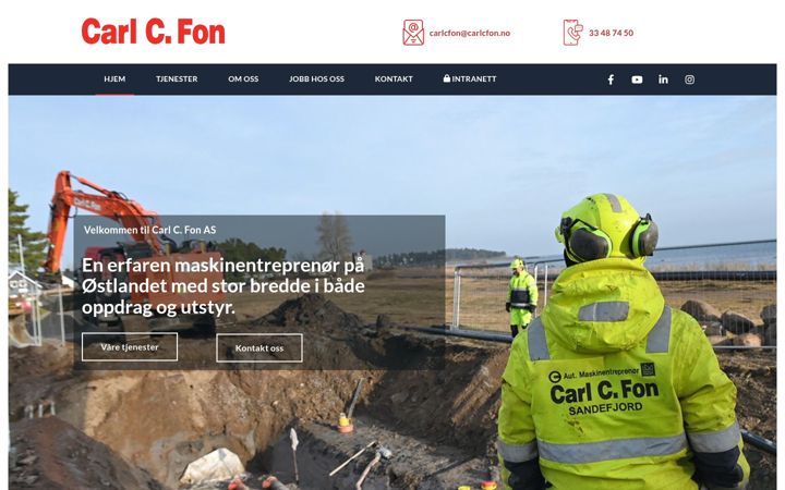 Screenshot of carlcfon.no