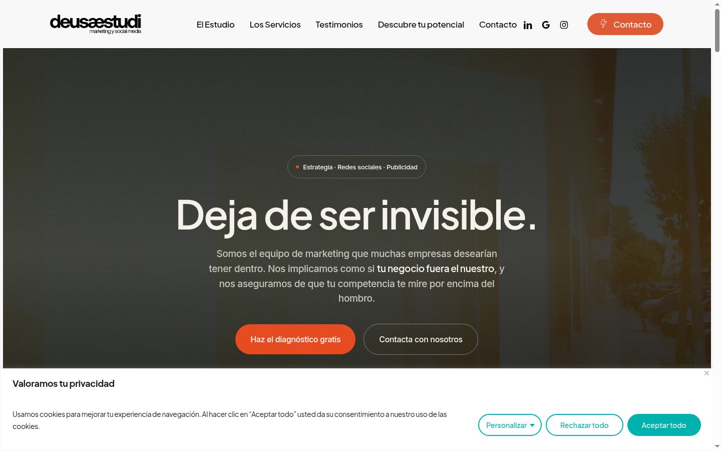 Capture d'écran de la bannière de consentement affichée avant toute interaction