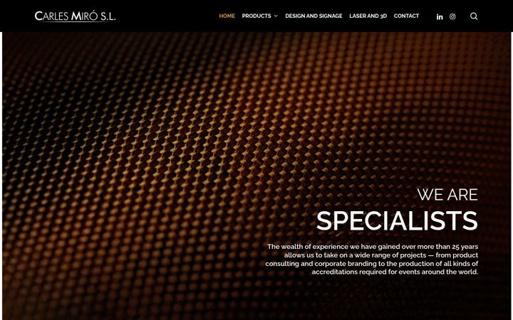 Screenshot of carlesmiro.com