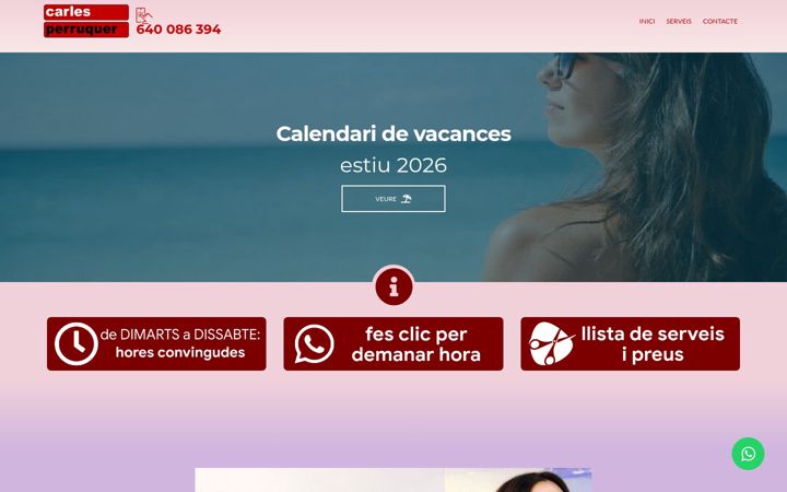 Screenshot of carlesperruquer.cat