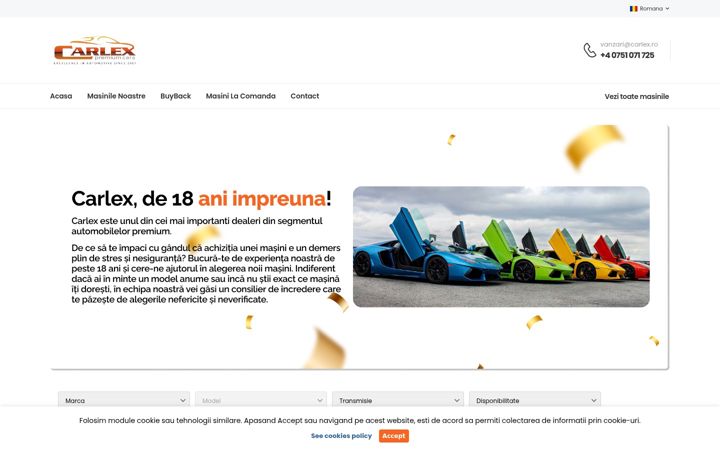 Screenshot of carlex.ro