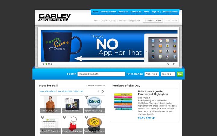 Screenshot of carleyad.com