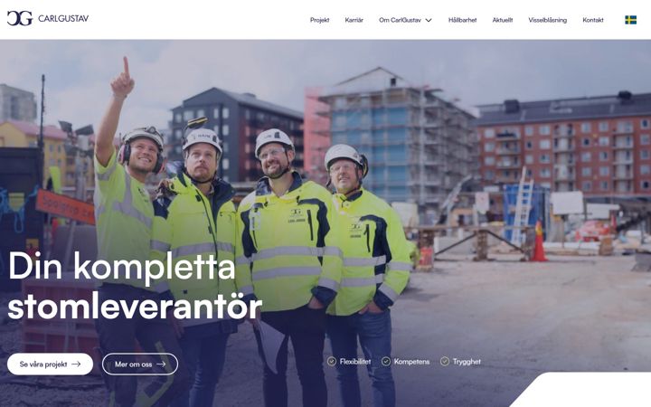 Screenshot of carlgustav.se