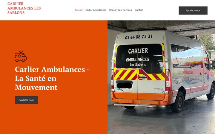 Képernyőkép: carlierambulances.com