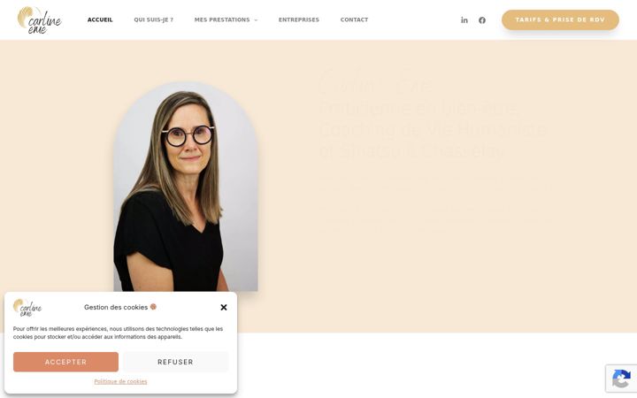 Screenshot of carlineeme.fr