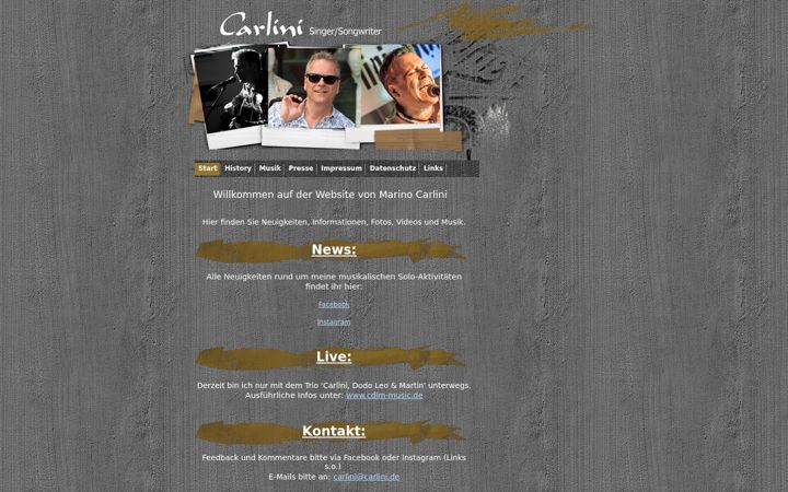 Screenshot of carlini.de