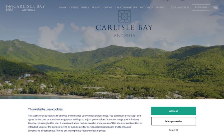 Skærmbillede af carlisle-bay.com