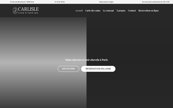 Skjermbilde av carlisle-paris.fr