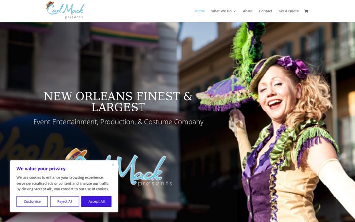 Screenshot of carlmack.com