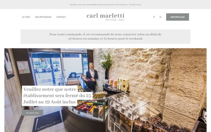 Screenshot of carlmarletti.com