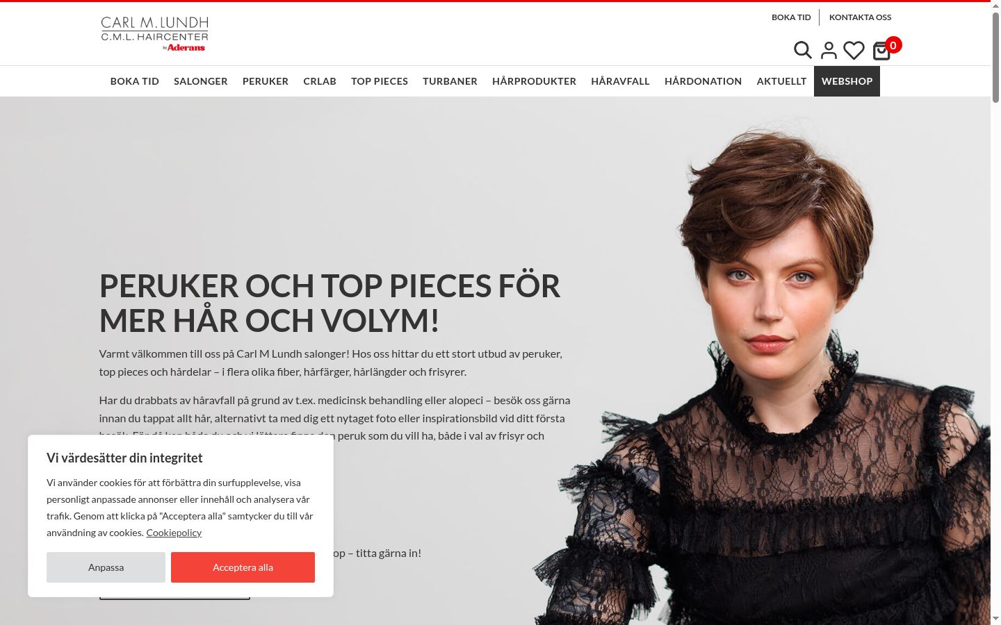 Screenshot des Einwilligungsbanners vor jeglicher Interaktion