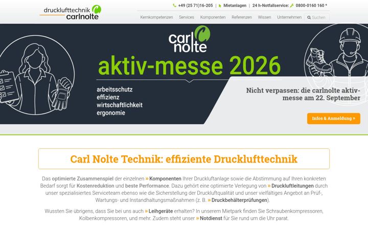 Screenshot of carlnolte-drucklufttechnik.de