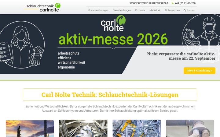 Screenshot of carlnolte-schlauchtechnik.de