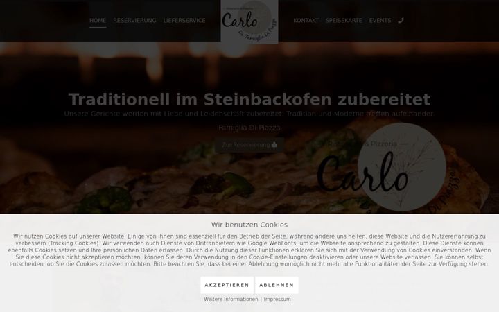 Screenshot of carlo-ristorante.de