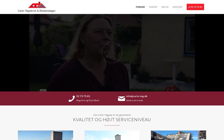 Screenshot of carlo-tagpap.dk